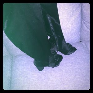 Soft Velvet Knee High Boots
